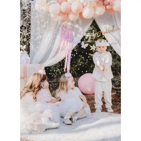 Konfettiágyú arany csillagokkal 20 cm