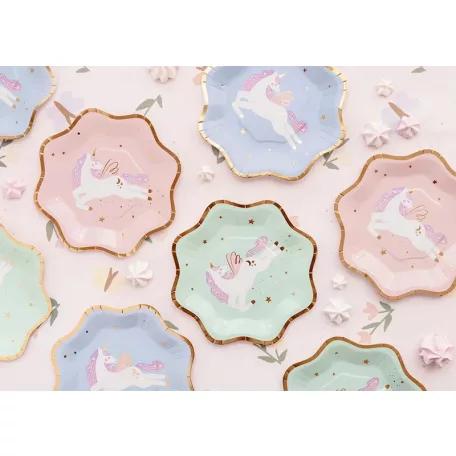Unikornis Papír Tányérok (6 db)