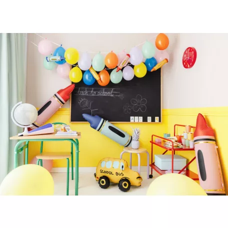 Fólia lufi – Piros ceruza forma, 23 × 104 cm