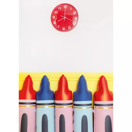 Fólia lufi – Piros ceruza forma, 23 × 104 cm