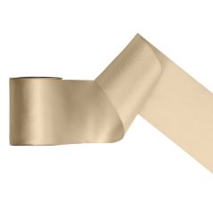 Szatén szalag hideg arany 100mm/25m