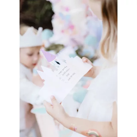 Meghívók kastély forma (6 db.)