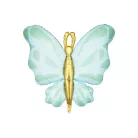 Fólia lufi pillangó mentazöld 69x69 cm