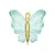 Fólia lufi pillangó mentazöld 69x69 cm