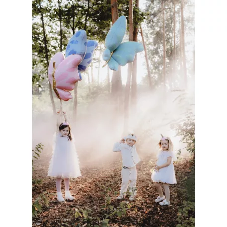 Fólia lufi pillangó mentazöld 69x69 cm