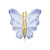 Fólia lufi pillangó kék 69x69 cm
