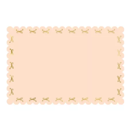 Rózsaszín papírterítő masnikkal 180 x 120 cm (1 db)