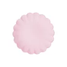 Műanyag tányér - pasztell rózsaszín (4 db)