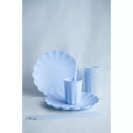 Műanyag pohár - pasztell kék (4 db)