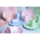 Műanyag szívószál - pasztell lila (11+1 db)