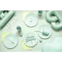   Születésnapi Gyertyák "Happy Birthday" paszetell zöld