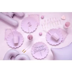   Születésnapi Gyertyák "Happy Birthday" paszetell lila