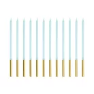 Születésnapi gyertya 14cm pasztel kék (12 db)