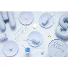 Születésnapi gyertya 14cm pasztel kék (12 db)