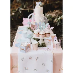   Asztali Futó - Virágok és Pillangók mintával 40 x 500 cm