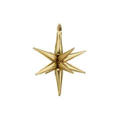 3D Csillag fólia lufi 70cm Arany