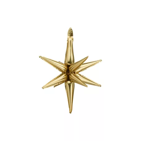 3D Csillag fólia lufi 70cm Arany