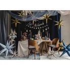 3D Csillag fólia lufi 50cm Bézs