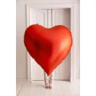 XXL szív alakú fólia lufi 136x129 cm (1 db)