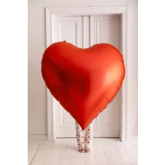 XXL szív alakú fólia lufi 136x129 cm (1 db)