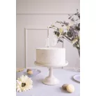 Szülinapi számgyertya "0" pasztell menta 6 cm