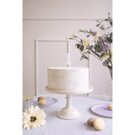 Szülinapi számgyertya "1" pasztell menta 6 cm