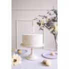 Szülinapi számgyertya "3" pasztell menta 6 cm