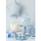 Szülinapi számgyertya "8" pasztell menta 6 cm