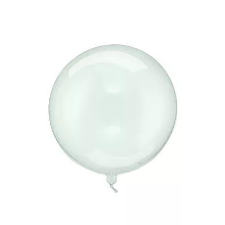 Buborék Lufi áttetsző zöld 40cm