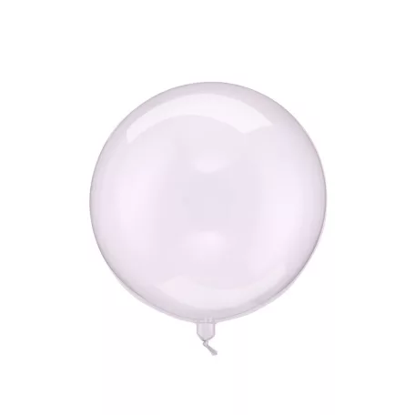 Buborék Lufi áttetsző lila 40cm