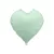 Szív forma fólia lufi - pasztell zöld