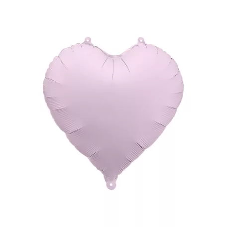 Szív forma fólia lufi 45cm pasztell lila