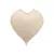 Szív forma fólia lufi - világos bézs