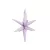 3D Csillag fólia lufi 70cm Lila
