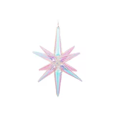 3D Csillag fólia lufi 70cm Irizáló