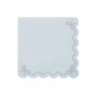 Fodros szélű szalvéták - pasztell kék (12 db)