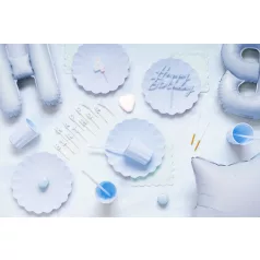 Fodros szélű szalvéták - pasztell kék (12 db)