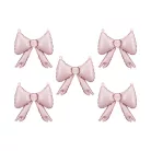 Púderrózsaszín fólia masni lufi girlandhoz (5 db)