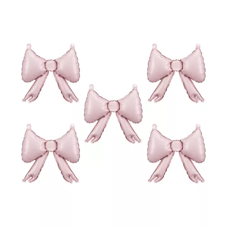 Púderrózsaszín fólia masni lufi girlandhoz (5 db)