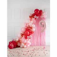 Púderrózsaszín fólia masni lufi girlandhoz (5 db)