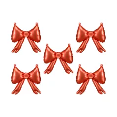 Piros fólia masni lufi girlandhoz (5 db)