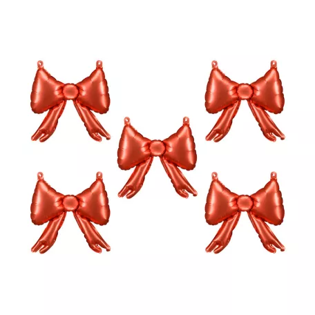 Piros fólia masni lufi girlandhoz (5 db)