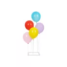 Moduláris lufiállvány talppal – átlátszó, variálható elemekkel