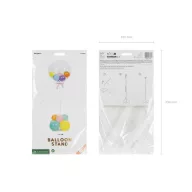 Lufiállvány – 72 cm, átlátszó műanyag