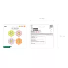 Fólia lufik margaréta, girlandhoz (4 db)