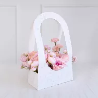   PartyDeco Flowerbox virágdoboz – fehér, 21,6 × 11,7 × 38,5 cm