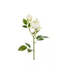 Művirág – Bimbózó rózsaszál, világos krém