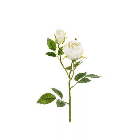 Művirág – Bimbózó rózsaszál, világos krém