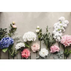 Művirág – Bimbózó rózsaszál, világos krém