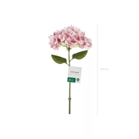 Művirág – Hortenzia, világos rózsaszín